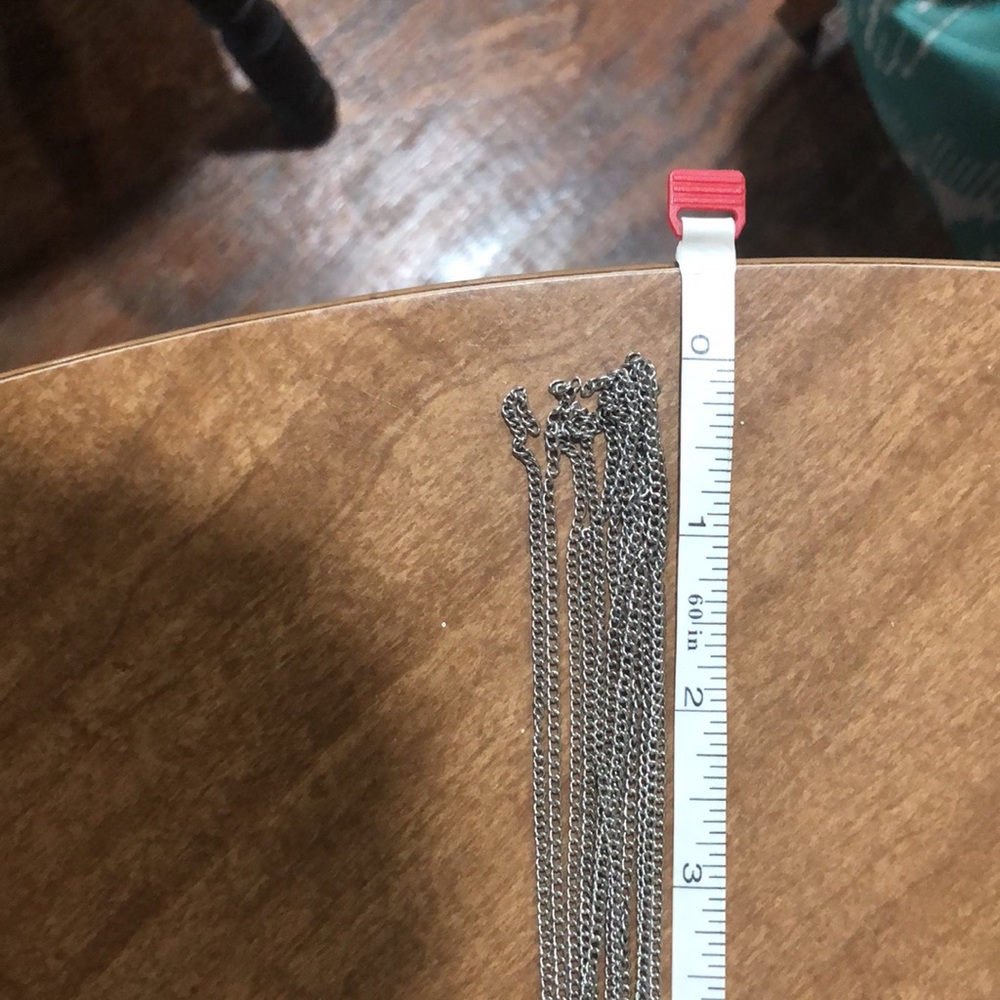 Stella & Dot Tessa Fringe Silver Toned Necklace - Picture 8 of 10